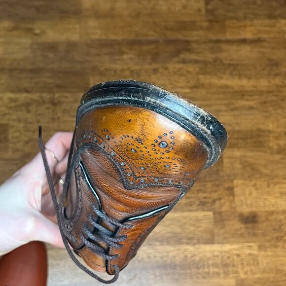 Vintage G.H. Bass & Co. Monograms Brown Leather Wingtip Lace Up Shoes Size 8M main image 9